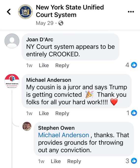 abtnatural's tweet photo. @LorenCollins @DineshDSouza @DavidShafer Thanks. I've now realized that the exact comment cited by the judge was a slightly different one, and I still haven't found a datestamp for that one. But the avowed shitposterism is probably dispositive of the whole Is-this-anything? question anyway.
https://t.co/SBoHditUZq https://t.co/caoTiaJLEo