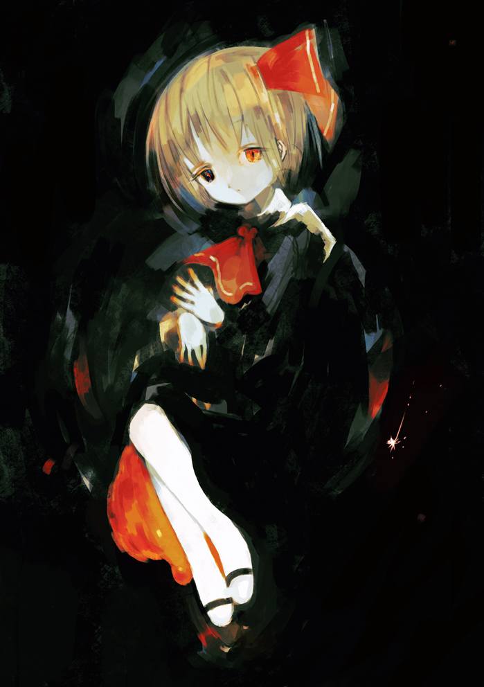 ルーミア(東方プロジェクト) 「 」|塚本穴骨のイラスト
