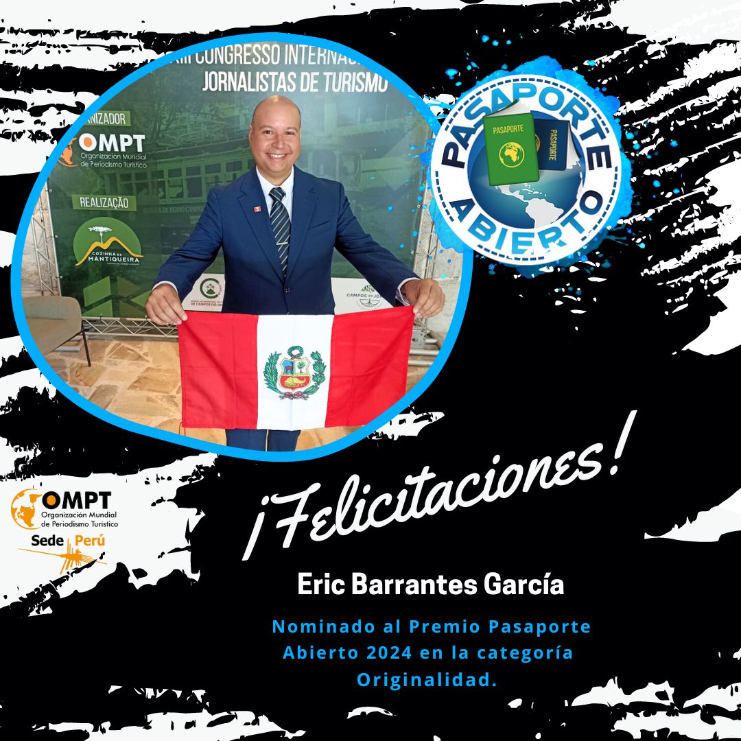 ericbarrantes's tweet image. Les comparto la buena noticia de que he vuelto a ser nominado para el Premio Internacional #PasaporteAbierto, pero esta vez en la categoría #Originalidad.  ¡Vamos Perú! 😊🇵🇪
n9.cl/qske3
¡Felicitaciones para mis colegas también nominados y muchas gracias @omptoficial!