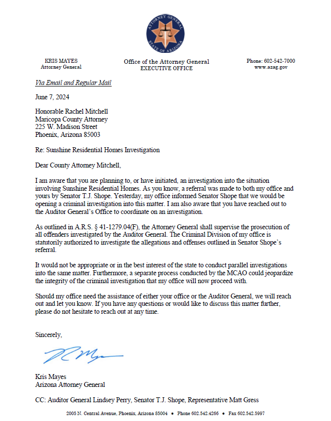 AZDCSWarriors's tweet image. Why would it be OK for @AZAGMayes (attorneys for #AZDCS) to investigate their own client? Kinda like the cover up of the so called computer "glitch"? Unfrickinreal. 
@AZHouseGOP @AZHouseDems @AZSenateGOP @AZSenateDems 
This is absolute corruption in plain sight.@TJShope, come on!