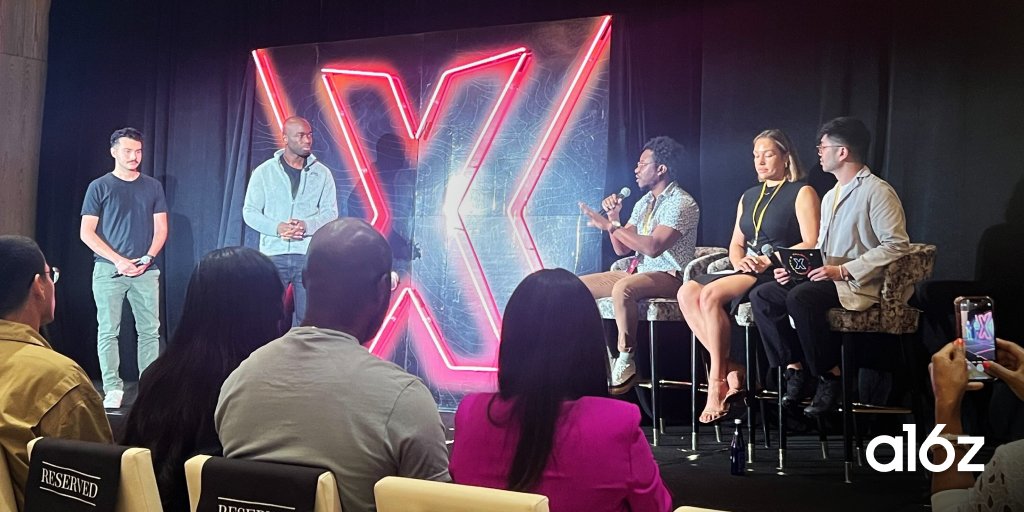 a16z's tweet photo. Congratulations to the @a16ztxo Spring '24 cohort and @TheKofiAmpadu and team on a successful Demo Day during #NYTechWeek 🔥 We can't wait to see all that you continue to achieve. 

Follow @a16ztxo for more on these founders, their companies and how to apply to a future cohort. https://t.co/okYiGz0mcC