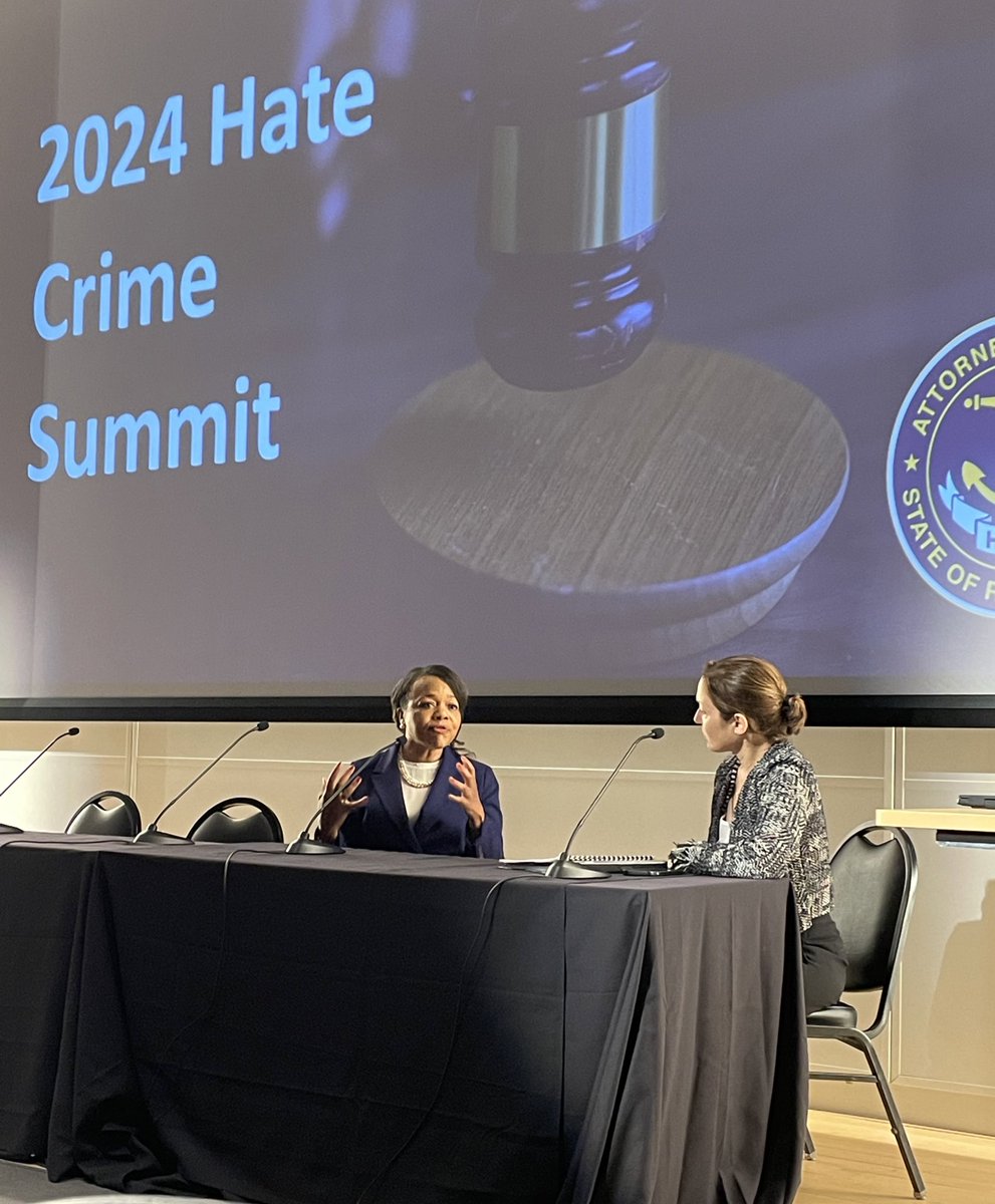 During today’s Hate Crime Summit, I had the opportunity to introduce my mentor, <a href="/KristenClarkeJD/">Kristen Clarke</a> who has been—&amp; continues to be—a beacon of hope &amp; inspiration to us all

Clarke has spent her entire career advancing justice through her work <a href="/NAACP_LDF/">Legal Defense Fund</a> <a href="/LawyersComm/">Lawyers' Committee for Civil Rights Under Law</a> &amp;  <a href="/CivilRights/">DOJ Civil Rights Division</a>