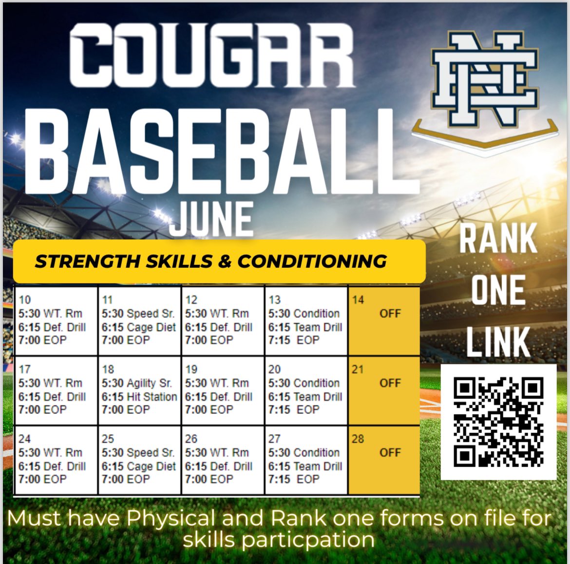 ENHSbaseball91's tweet photo. Calling all incoming freshman, returning ball players and any eligible athletes wanting to get some work in ! https://t.co/LZ3U6m1IhJ