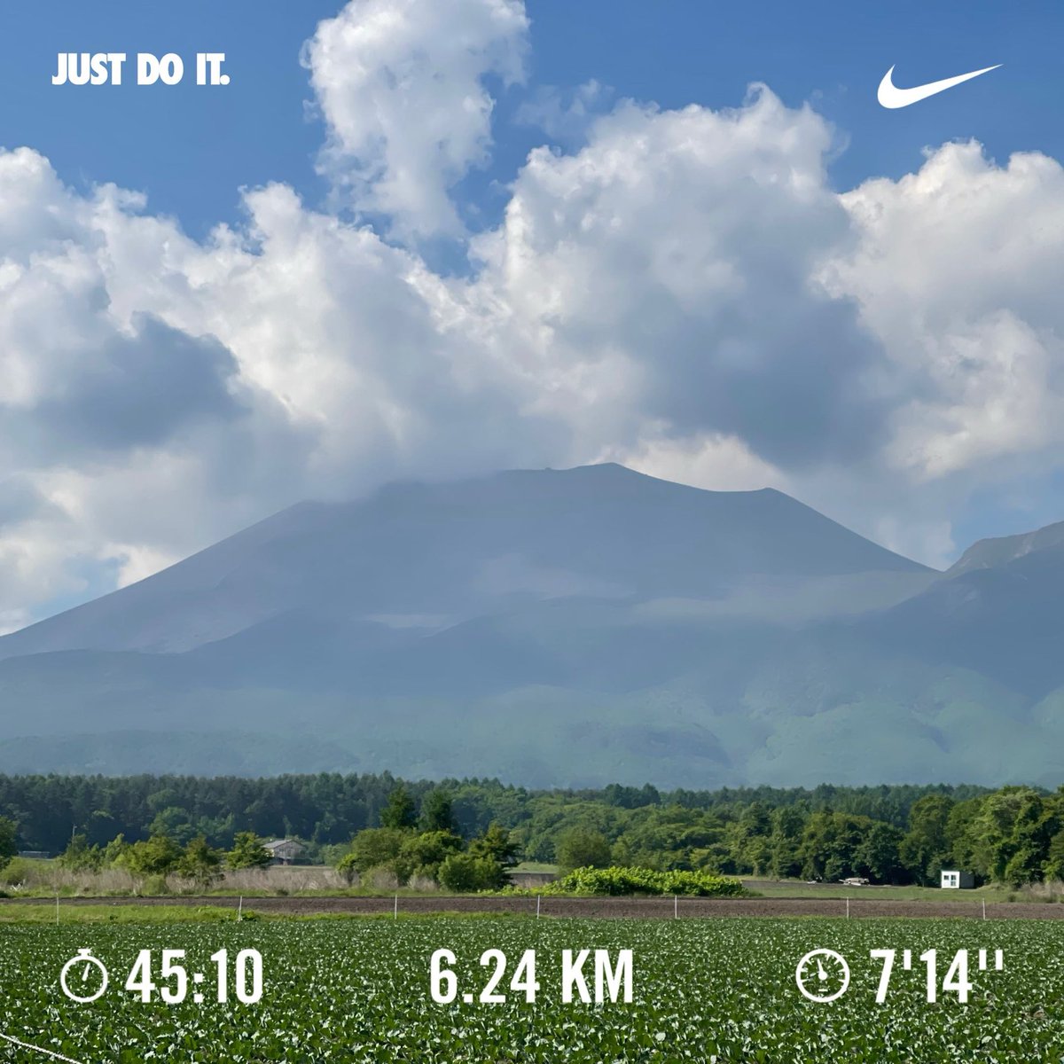 Minira9jp's tweet photo. #run #running #nike #nikeplus #nikeplusrunning #朝ラン #嬬恋高原キャベツマラソン2024 #軽井沢ハーフマラソン2024 https://t.co/mBNXC6SyZ1