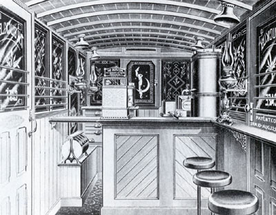 fascinated with the evolution of chuck wagons to dine-in lunch wagons to the food trucks we have today
