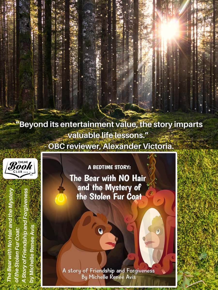 InnerPeaceBooks's tweet photo. The Bear with No Hair &amp; the Mystery of the Stolen Fur Coat by Michelle Renee Avis
Follow the author: @831MRA

🐻

Read more here! https://t.co/UcGmF3ZI9B

#OnlineBookClub #Adventure #Mystery #Friendship #Inspirational #Forgiveness #Suspense #ChildrensBook #BookClub #SelfPublished https://t.co/V7AGVBaYTz