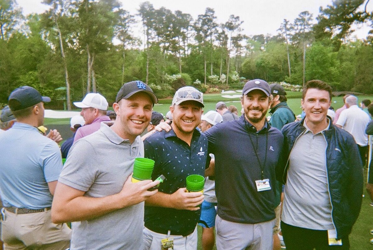 ejcrohan's tweet photo. Finally got our snaps back from Augusta. Great chatting to Soly on the 12th back at the masters. @NoLayingUp https://t.co/09IBUWGEm9