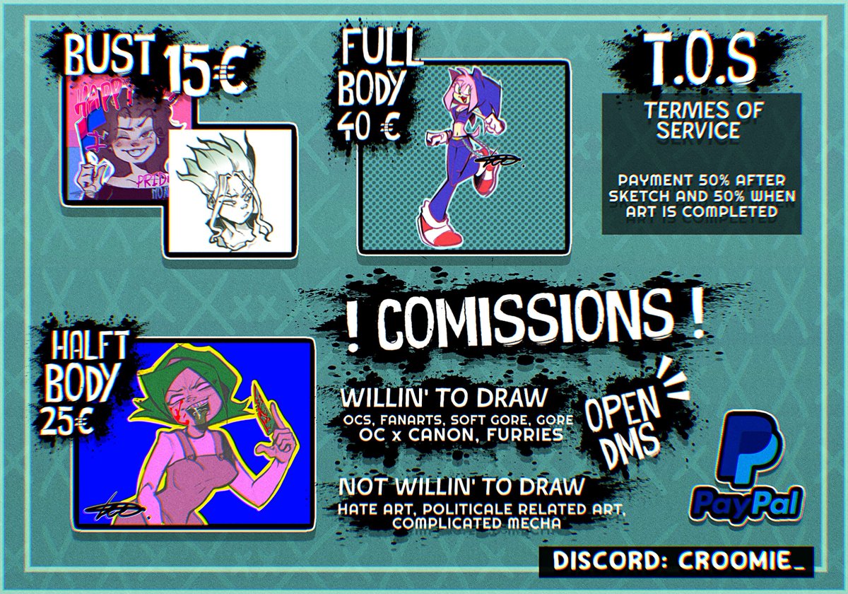 Apryl06_'s tweet photo. MY COMMISSIONS ARE OPEN !! 

 Dm on Twitter  Or Discord : croomie_ 
thanks to @TheJorgeAller for the commission sheet !

#commission #commissionsheet #opencommissionart #opencommission https://t.co/987dURN7PX