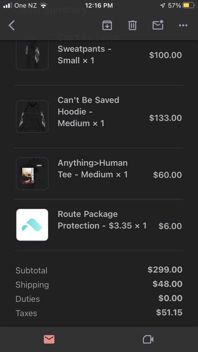 KateMichaela's tweet photo. @badomenscult @BryanKirks Goods secured at the cost of my bank account ✌️ but damnnnn those shipping and taxes HURT 😭 https://t.co/chL4JREhwg