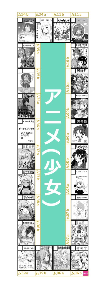ゆゆゆ島は14サークルか。 