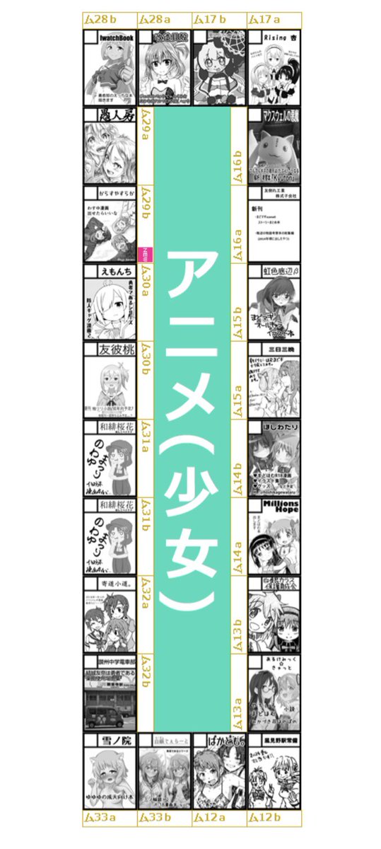 ゆゆゆ島は14サークルか。 