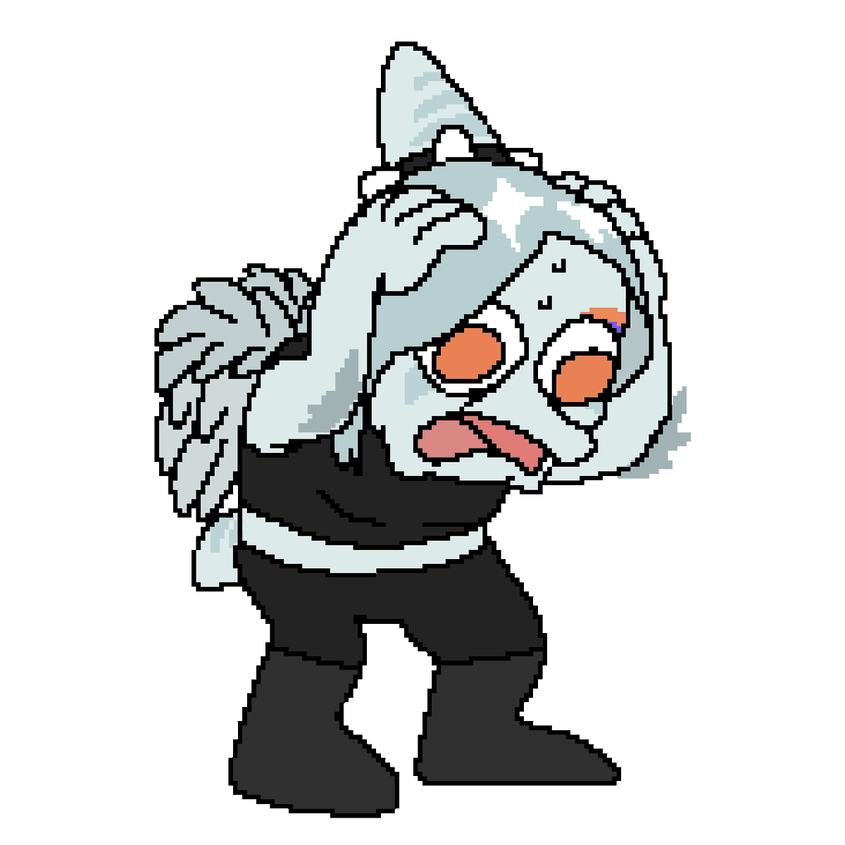 StudiosYonstar's tweet photo. Un curi de Fang, primera vez que hago pixel art, TA chistoso 
#snootgame https://t.co/Y2ruG6U7pF