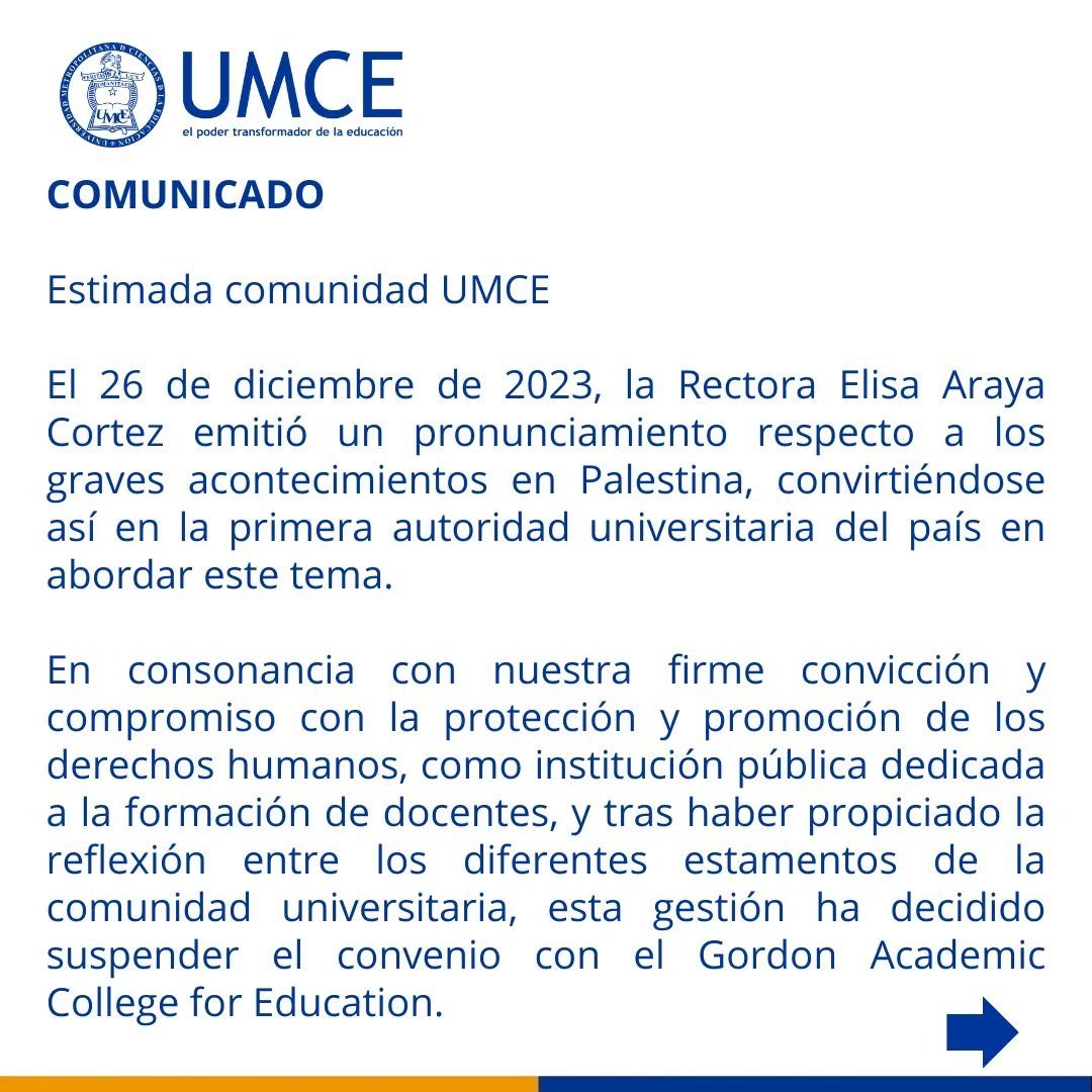 umcecl's tweet photo. #InformaciónImportante Compartimos comunicado de Rectoría, que informa decisiones y convoca a agenda conjunta de diálogo. https://t.co/QXjtCKYtn7