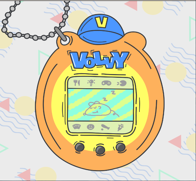 Devolver Digital - Virtual Volvy E-Pet is free on Itchio devolverdigital.itch.io/volvy-e-pet