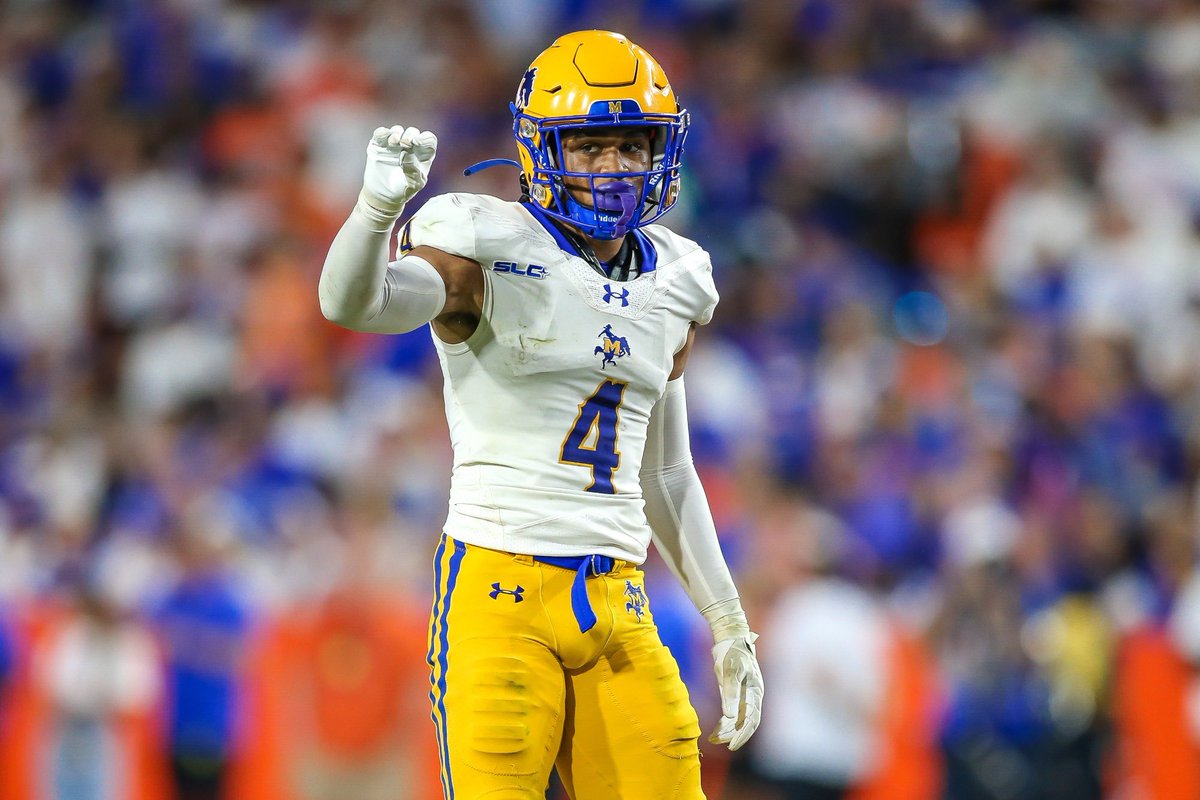 #AGTG Im more than humble and blessed to say i’ve received an offer from McNeese State University. 
<a href="/coach_renfro/">Coach Renfro</a> <a href="/OL_CoachLeonard/">Coach Leonard</a> <a href="/CoachWard16/">Clarence Ward</a> <a href="/CoachOBrantley/">Omasha Brantley</a> 
<a href="/ballcoachLee/">J. Lee</a> <a href="/CoachTonyPec/">Tony Pecoraro</a> 
<a href="/DonnieBaggs_/">#HCville</a> <a href="/jacorynichols/">Jacory 1Way</a>