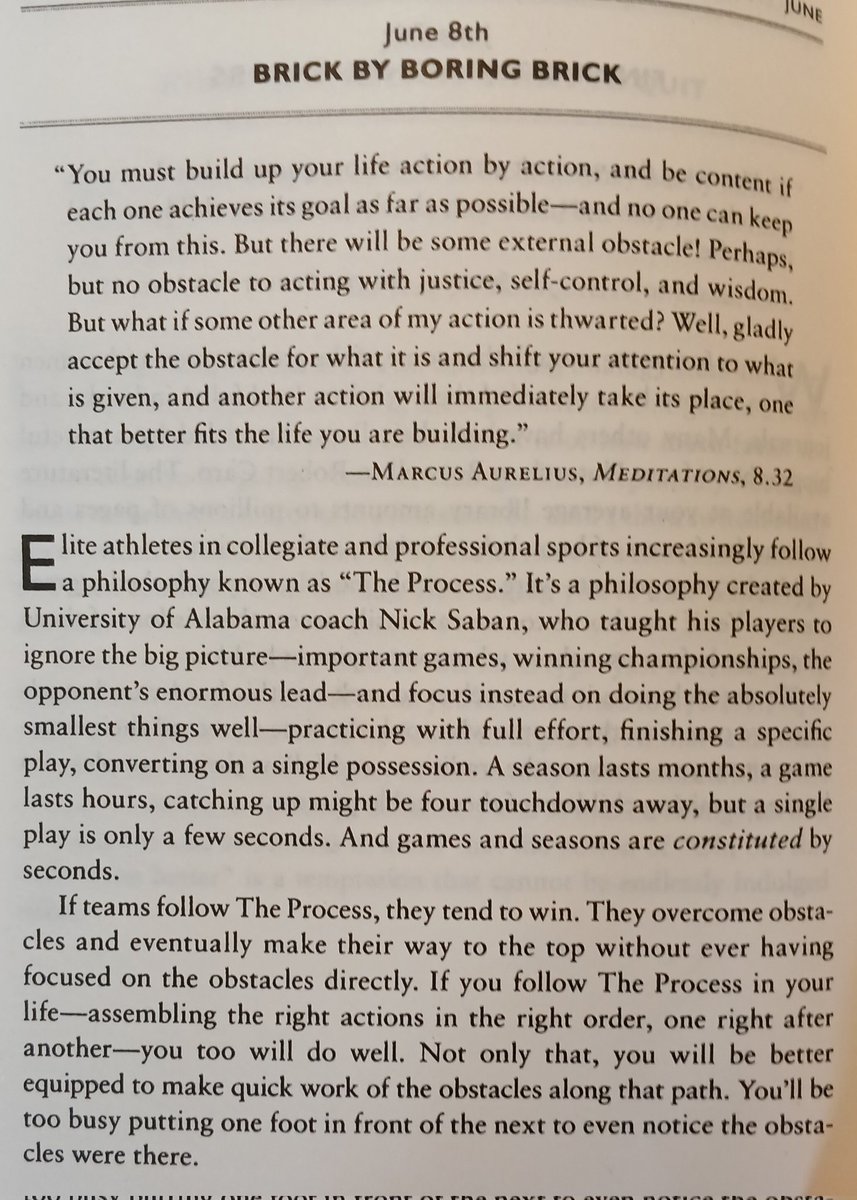 Fall in love with the process. The only way to eat an elephant is one bite at a time. Several small wins make the big wins possible. 🫡