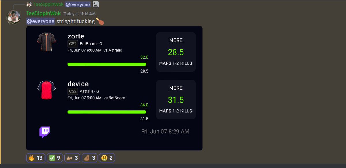 AcePlays_'s tweet photo. ONLY THE 2ND DAY OF 5 $TAR⭐

WE CASHING 💰✅

GET IN FREE WHILE YOU CAN⬇️
https://t.co/FjbPVaOPDC

#gamble #freediscord #mlbpicks #cs2prizepicks #cs2 #freeemoney #dontsleep https://t.co/SZY16NM8SF