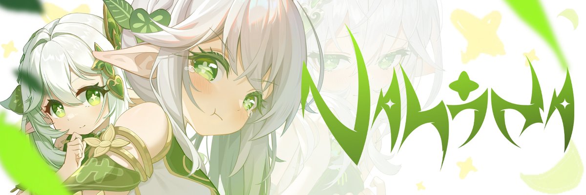 if any cute designers wanna finish this nahida header id gladly send the psd