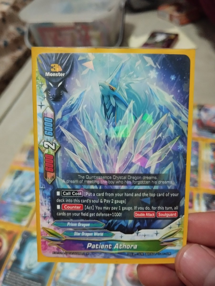 reinheart13's tweet photo. Yesssss finally my Athora deck!! Huhu at long last I can build this deck. With support from secret pack of Aldo Athora, this deck utilize full defense and life recovery. Raise the flag, Star Dragon World!! #Athora #Buddyfight #10thAnniversaryBuddyfight #Bushiroad https://t.co/6EE9M01OgO