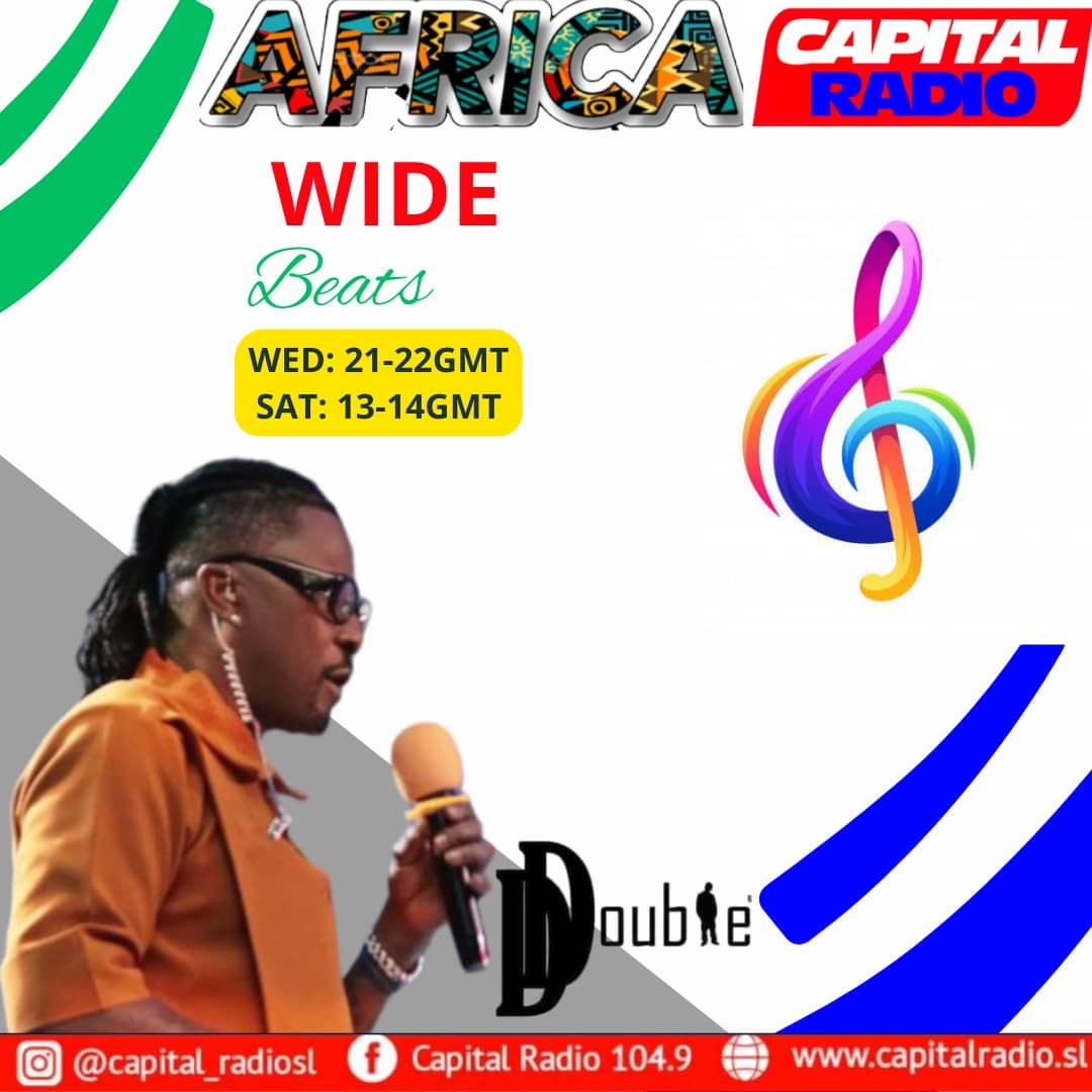 CapitalRadioSL's tweet photo. #capitalradiosl 
Join us later today at 13GMT for 
‘Africa Wide Beats.’ 
@djdouble29 will take you through an African journey of music. 

Enjoy the show and stay connected  to @CapitalRadioSL

Visit:https://t.co/JPZQu3ABp1
We are also streaming on: Radio Garden and @afripods https://t.co/cHMXcWHiwo