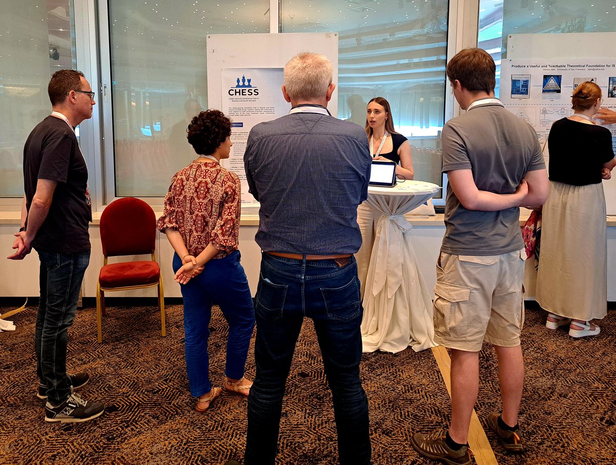 CHESS Cyber-Security Excellence Hub (@chess_eu) on Twitter photo <a href="/marybakhtina/">Mariia Bakhtina</a> (<a href="/UniTartuCS/">UniTartuCS</a> ) presented the <a href="/CHESS_EU/">CHESS Cyber-Security Excellence Hub</a> project in the Research Project Exhibition at <a href="/CAiSEConf/">CAiSE Conf</a> #CAiSE2024.
More: chess-eu.cs.ut.ee/2024/05/28/che… <a href="/marybakhtina/">Mariia Bakhtina</a> (<a href="/UniTartuCS/">UniTartuCS</a> ) presented the <a href="/CHESS_EU/">CHESS Cyber-Security Excellence Hub</a> project in the Research Project Exhibition at <a href="/CAiSEConf/">CAiSE Conf</a> #CAiSE2024.
More: chess-eu.cs.ut.ee/2024/05/28/che…