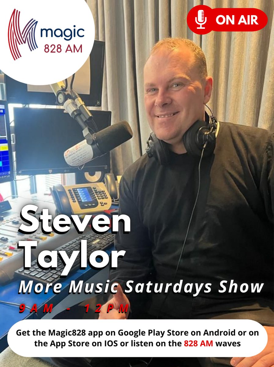 On air now from 9-12pm on Magic828AM. Some great music &amp; I chat to James Stewart of The Usual. Tune in on 828AM in the Western Cape or stream online magic828.co.za. <a href="/CapeTown/">ᑕᗩᑭE TOᗯᑎ</a>