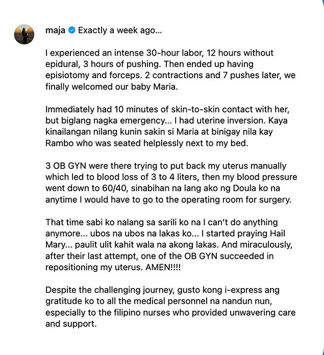 majinglez's tweet photo. OUR SUPERMOM!!!! 😭

Grabe ang challenges na pinagdaanan ni Maja while she was giving birth to Maria, but it's all worth it!

You are not just a SUPERSTAR, but now a SUPERMOM indeed! 💯
#majasalvador @dprincessmaja https://t.co/lykg6xOD0J