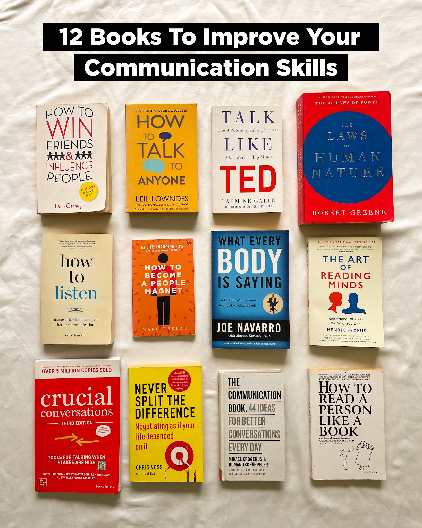 Library Mindset on X: &ldquo;12 Books To Improve Your Communication 