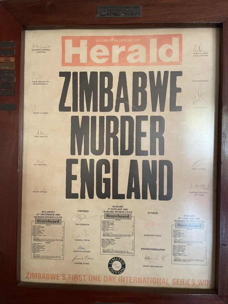 Ndawana iyi mu Mutare 😳!Reminded me how much I’m looking forward to Zimbabwe’s tour of England next May for the first Test match in over two decades. <a href="/ZimCricketv/">Zimbabwe Cricket</a>