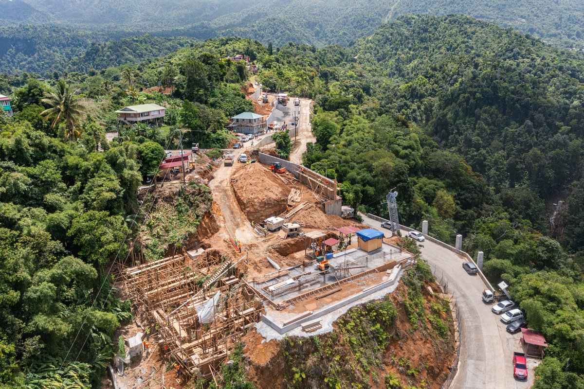 SkerritR's tweet photo. Over 200 Dominicans are currently employed on the project with specialized jobs now available in steelwork and carpentry, according to Project Manager, Randall Gliege. The Cable Car is projected for completion by December, 2025. https://t.co/HwfzvYggj8