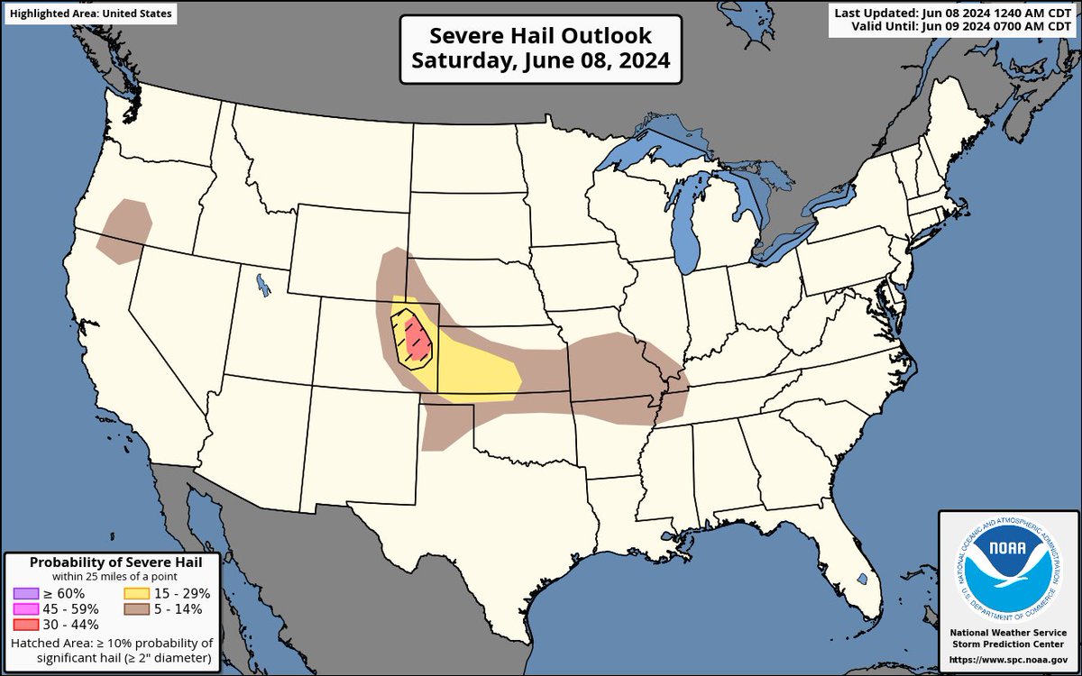 LimWeather's tweet photo. D1
#SlightRisk in E #Colorado, SW #Kansas states of C #TornadoAlley especially the cities of #FortMorgan, #GardenCity, #LiberalKS and #DodgeCity due to a 2% #Tornado risk, a 30% SIG #Wind risk and a 30% SIG#Hail risk
#Wxtwitter #SPC #SevereWx #COwx #KSwx https://t.co/KgT1BbIIXJ
