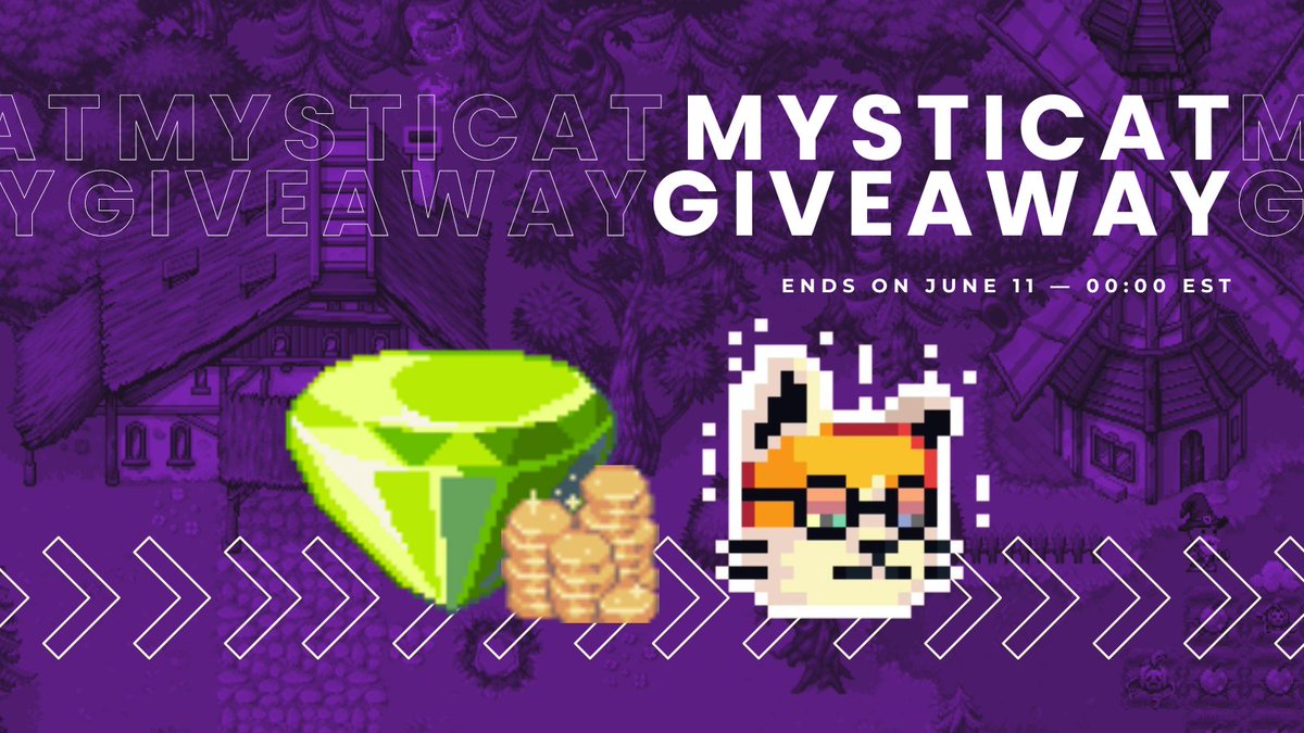 Make way for the dopest cats in <a href="/0xPolygon/">Polygon | POL</a>! 🎉

We’re giving away 30K coins, 30 $PIXEL, 2 OG, and 20 WL spots for <a href="/mysticatnft/">Mystiverse || Upcoming Mystifrog</a>!

Mechanics:

🐾 Like and Repost
🐾 Follow <a href="/mysticatnft/">Mystiverse || Upcoming Mystifrog</a> + @play2guild + @chlbrbnk
🐾 Tag 3 friends below

Ends June 11, 00:00 EST.

≽^•⩊•^≼ ₊˚⊹♡