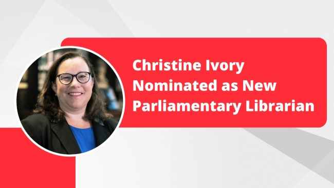 Govt LIS/IM (Canada) (@cdngovtlis) on Twitter photo Christine Ivory Nominated as New Parliamentary Librarian librarianship.ca/news/christine…
Christine Ivory has served in increasingly senior roles within the Library of Parliament for over 15 years. She is currently the Assistant Deputy Minister, Collections Sector, at <a href="/LibraryArchives/">Library and Archives Canada</a>. Christine Ivory Nominated as New Parliamentary Librarian librarianship.ca/news/christine…
Christine Ivory has served in increasingly senior roles within the Library of Parliament for over 15 years. She is currently the Assistant Deputy Minister, Collections Sector, at <a href="/LibraryArchives/">Library and Archives Canada</a>.