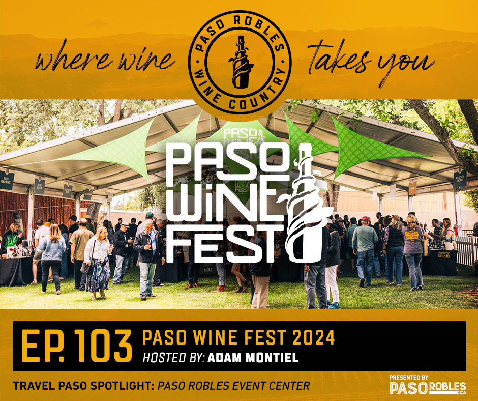 Relive Paso Wine Fest excitement on our WWTY podcast ft. Chef Tyler Florence, Epoch Estate Wines, and J. Lohr Vineyards &amp; Wines. The Travel Paso spotlight this week is on the Paso Robles Event Center and California Mid-State Fair. Pt. 2 coming next week! pasowine.com/ep-102-paso-wi…