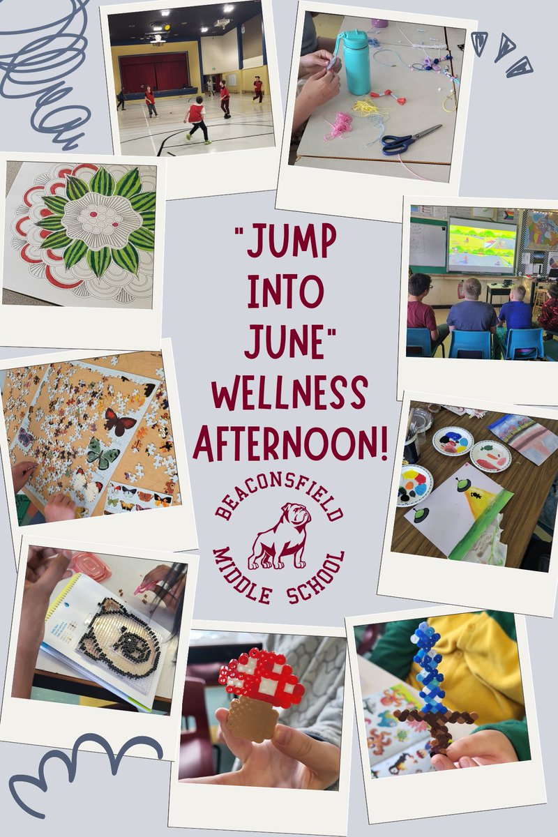 Our Bulldogs enjoyed Jump Into June Wellness Afternoon on Friday! Staff offered sessions that allowed them to work together, have fun, unwind, explore interests, or try something new!