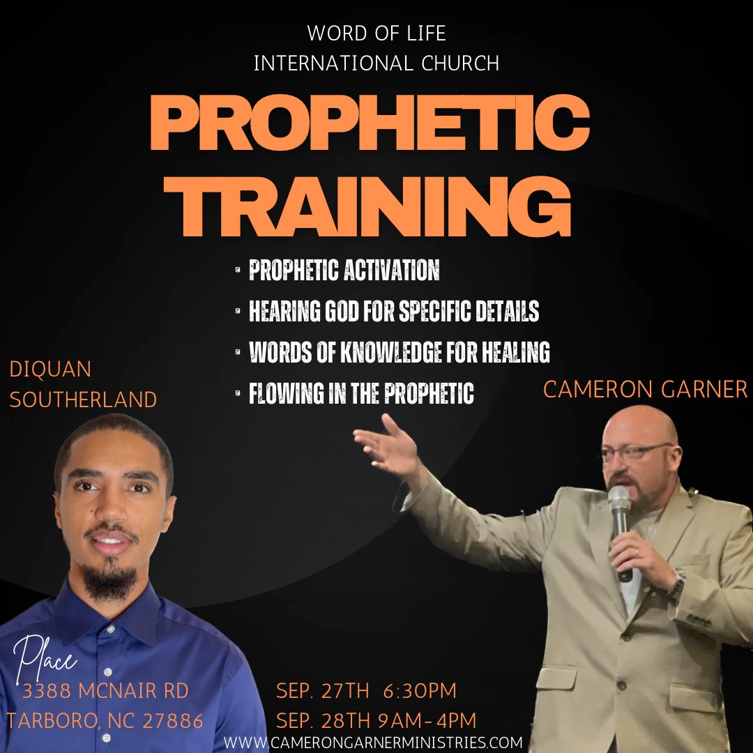 CamGMinistries's tweet image. #prophetictraining #prophecy #tarboronc #northcarolina #outreach #spiritualgifts