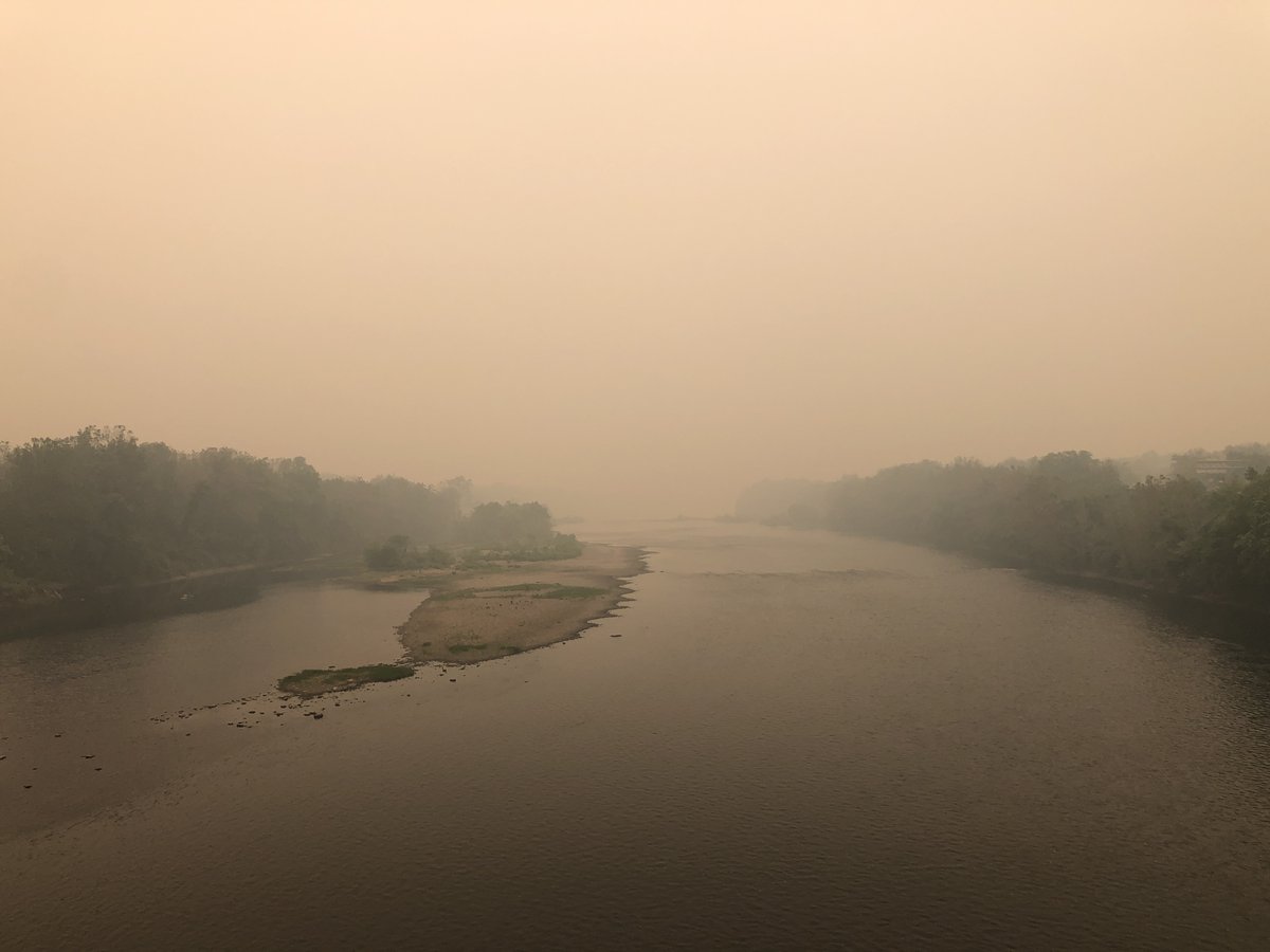 NWS_MountHolly's tweet photo. Remember this date a year ago?  The great Canadian smoke-out blotted out the sun as smoke from raging wildfires poured southward across our region. Lets hope this doesn't happen again any time soon! https://t.co/6OZDnccggF