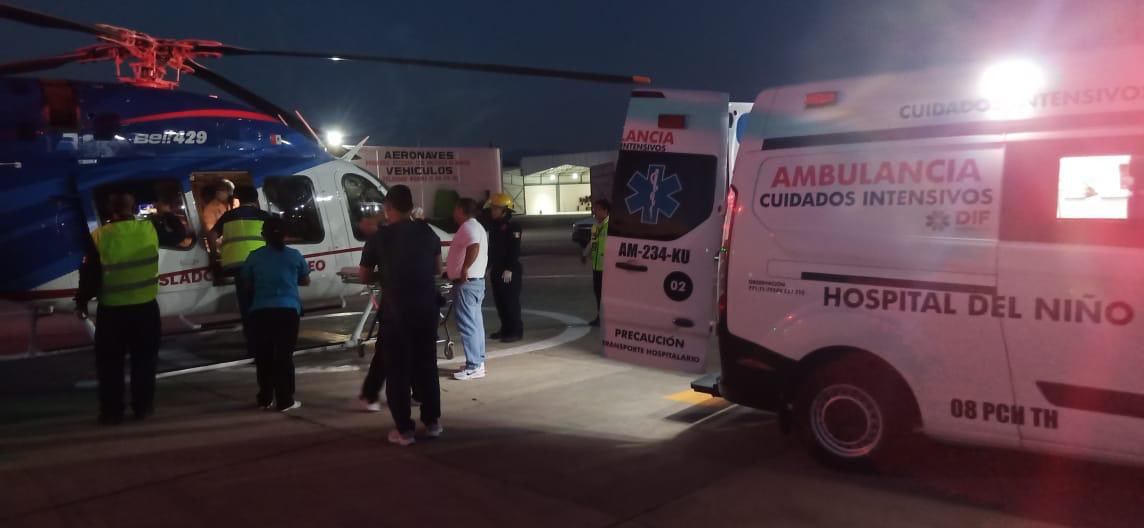 Salud_Hidalgo's tweet photo. 🚨El traslado aéreo de emergencia salva vidas. 🚁

Hoy se realizó el traslado de una paciente pediátrica de la Huasteca al Hospital del Niño DIF en la capital del estado, gracias a la coordinación entre el IMSS, la Secretaría de Salud, el ISSSTE y el IMSS Bienestar. https://t.co/znSwXyWV5U