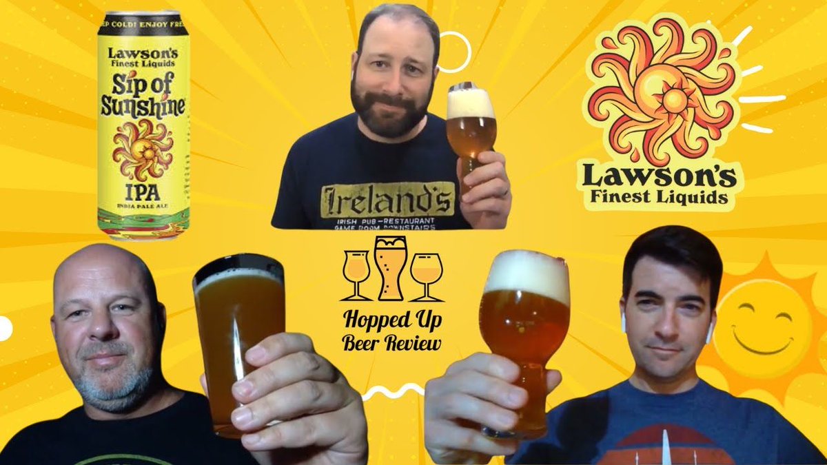 ☀️🍺 Bright Brew: Sip of Sunshine IPA by Lawson's Finest (8% ABV) 🌞

Radiant, hoppy, and utterly refreshing. Have you basked in this brew yet?
👉 Review here: buff.ly/3z0n7EI 
🌼 What’s your go-to sunshine sip? #SipOfSunshine #LawsonsFinest #IPA #BeerReview
