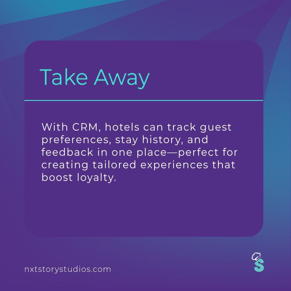NxtstoryStudios's tweet image. With CRM, hotels can track guest preferences, stay history, and feedback in one place—perfect for creating tailored experiences that boost loyalty. #HotelManagement #TechInHospitality