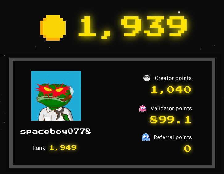 Spaceboy0778's tweet photo. I made the cut to become a validator for @pacmoon_ 

You create i validate and we both win $PAC

WIN-WIN https://t.co/RAXTpQjR5d