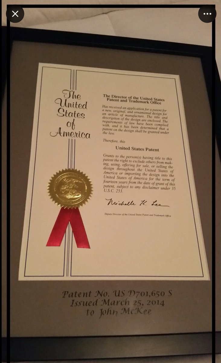 Earning a patent does serve as a potent symbol of your accomplishments, and is a signifier of outside approval for work you have done.

I still can't believe I had it in me. But I'm glad I did. #JohnMcKee453