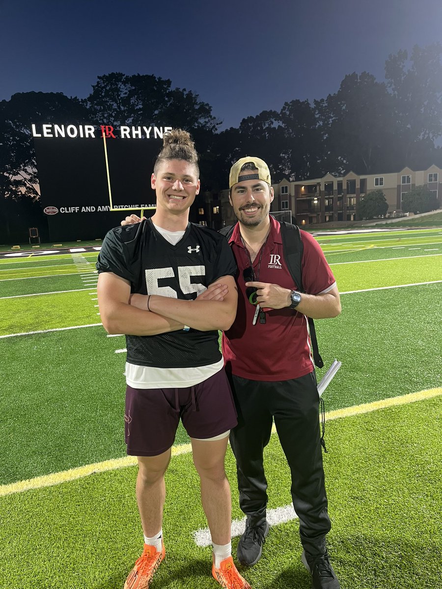 Had a great time At Lenoir Rhyne camp tonight . Got some good work in thank you to the coach’s for putting the work in to make it possible.