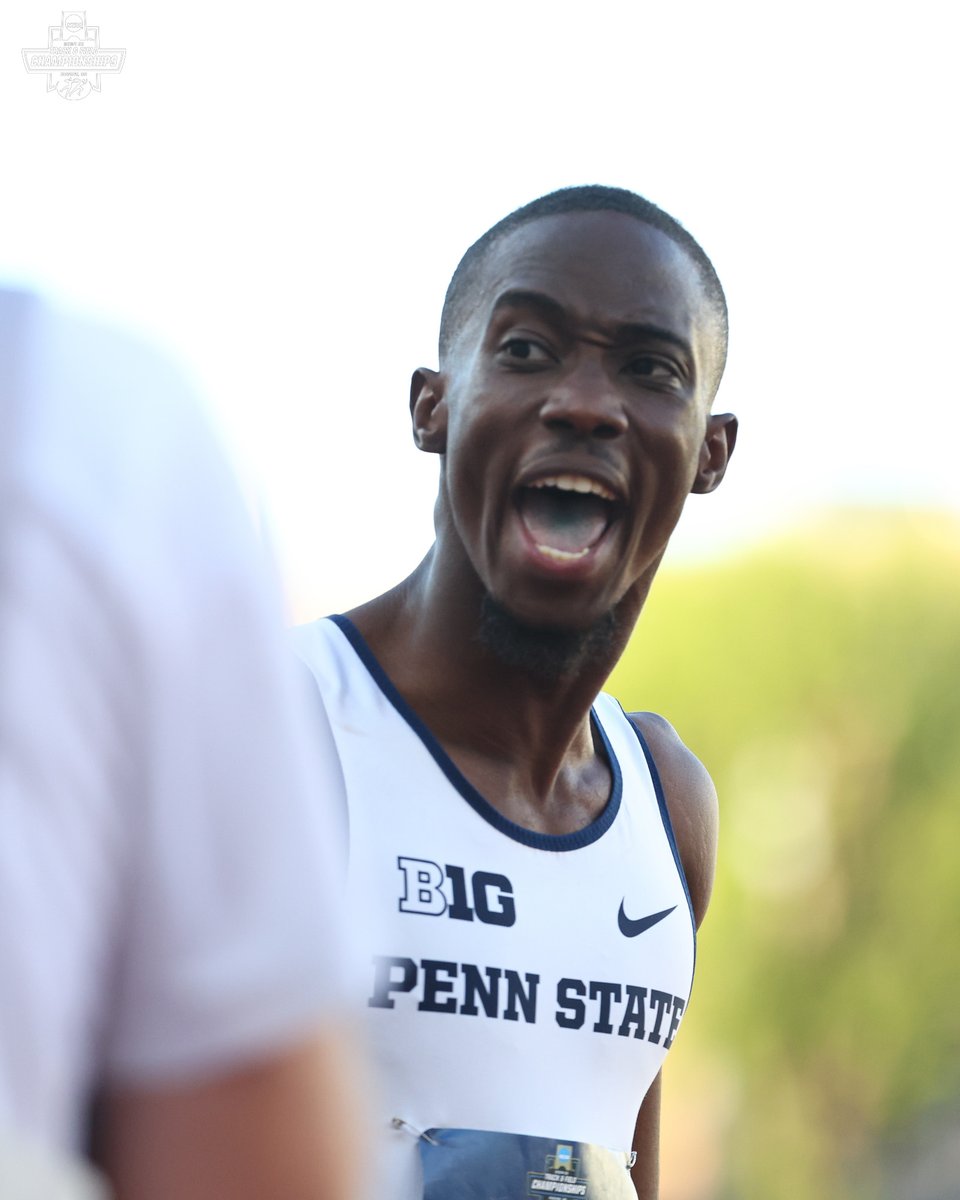 NCAATrackField's tweet photo. Heart of a (Nittany) Lion! 🦁 Cheickna Traore wins the 200m with a time of 19.95! 

📺 ESPN+ 

#NCAATF x @PennStateTFXC https://t.co/qnZpsQAI2z