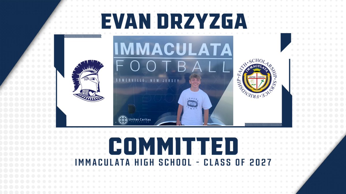 I am Proud to Announce that I am Continuing my Academic &amp; Athletic Career at Immaculata High School. Thank You God, Coach Columbo, Coach Beardsley, Coach Stem and <a href="/IHSSpartanFB/">Immaculata Spartans Football</a> 
 
<a href="/PrincetonFTBL/">Princeton Football</a> <a href="/PennFB/">Penn Football</a> <a href="/BigRed_Football/">Cornell Football</a> <a href="/HarvardFootball/">Harvard Football</a> <a href="/CULionsFB/">Columbia Football</a> <a href="/DartmouthFTBL/">Dartmouth Football</a> @PatriotLeagueFB