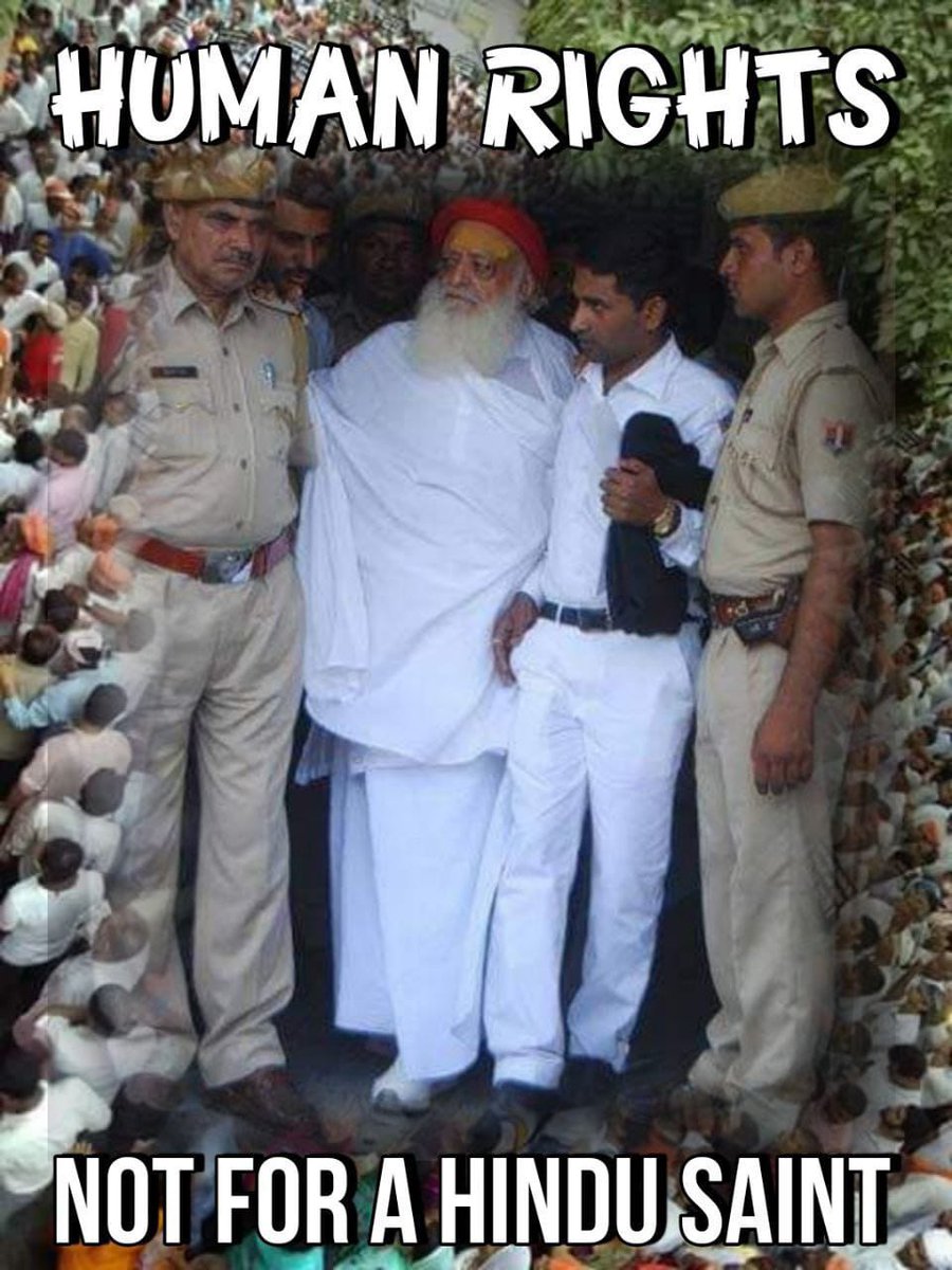 #BapujiIsInnocent
Human Rights वो हैं जो सरकार व न्यायतंत्र भी किसी व्यक्ति से नही छीन सकते लेकिन वृद्ध, देशसेवी निर्दोष बापूजी आज तक Denied हैं इन Rights से , ☹️ , Nation Wants
न्याय मिले निर्दोष संत को।