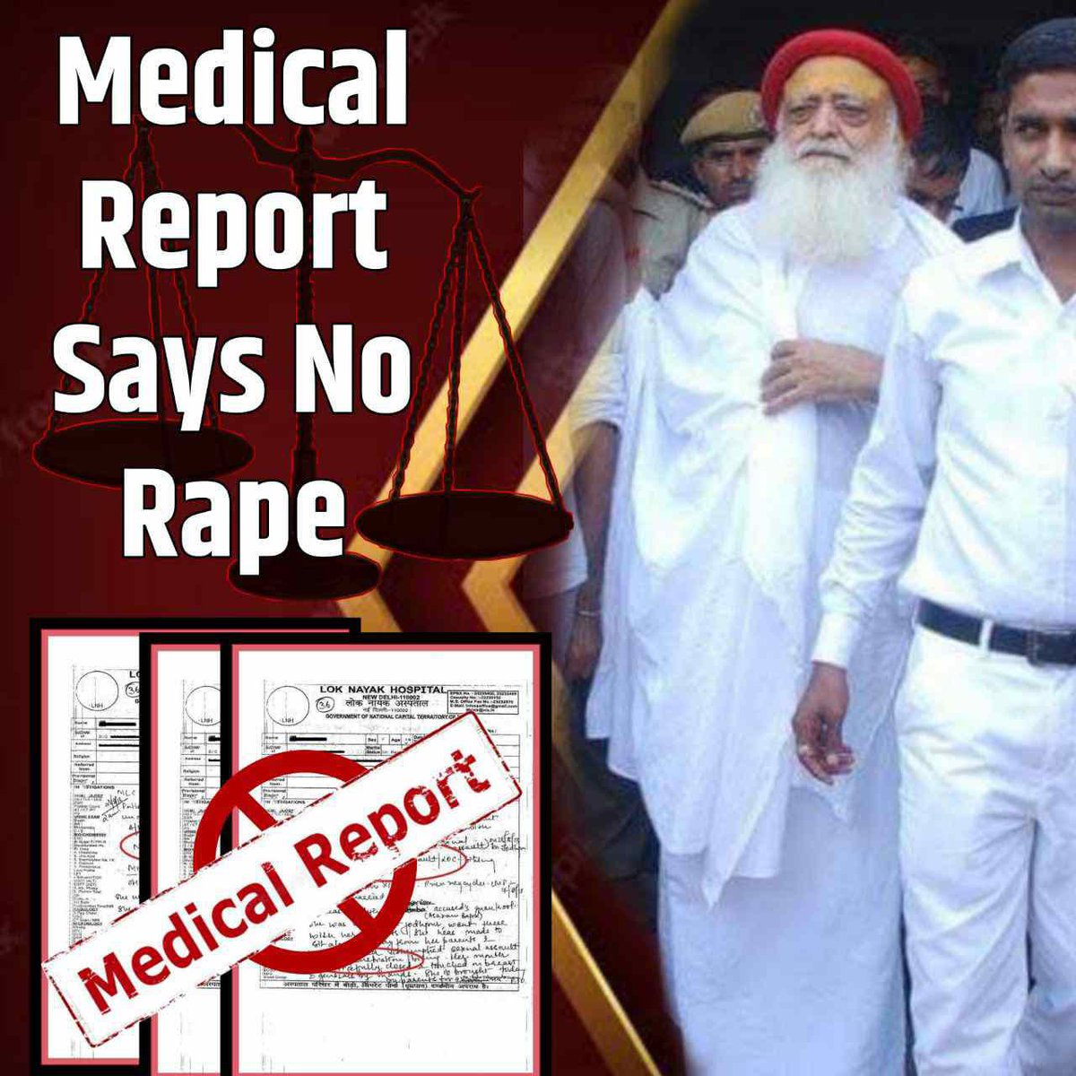 #BapujiIsInnocent
Why No 
Human Rights Like BAIL To HIM ❓ 
न्याय मिले, निर्दोष को , ये कानूनी किताबो में लिखा है फिर बिना सबूत वाले केस में संत मानवाधिकारों से वंचित क्यों हैं अब तक ?
