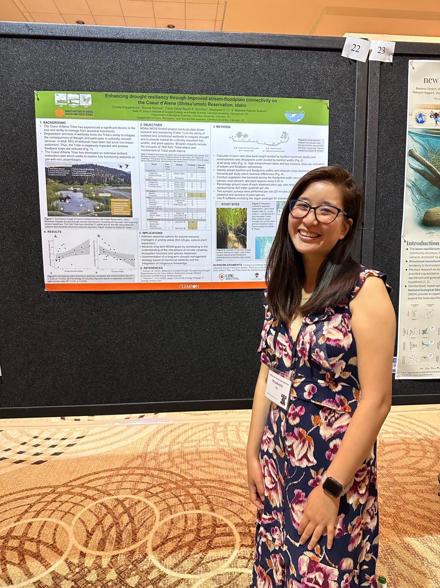 stephaniesli_'s tweet photo. This #2024SFS was for @DrEcoMaz. To honor his life; to continue his research legacy. I am so grateful for all that I learned from him during the three short years I knew him - as my boss, my mentor, and my friend. @ClemsonBaruch @ClemsonCAFLS #STRIVELab https://t.co/KOb4HjwH91