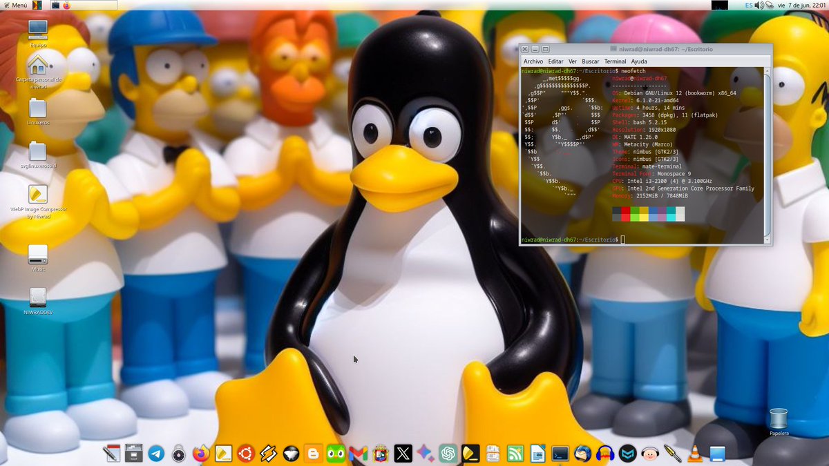 Continuando el #viernesdeescritorio con Debian Mate...