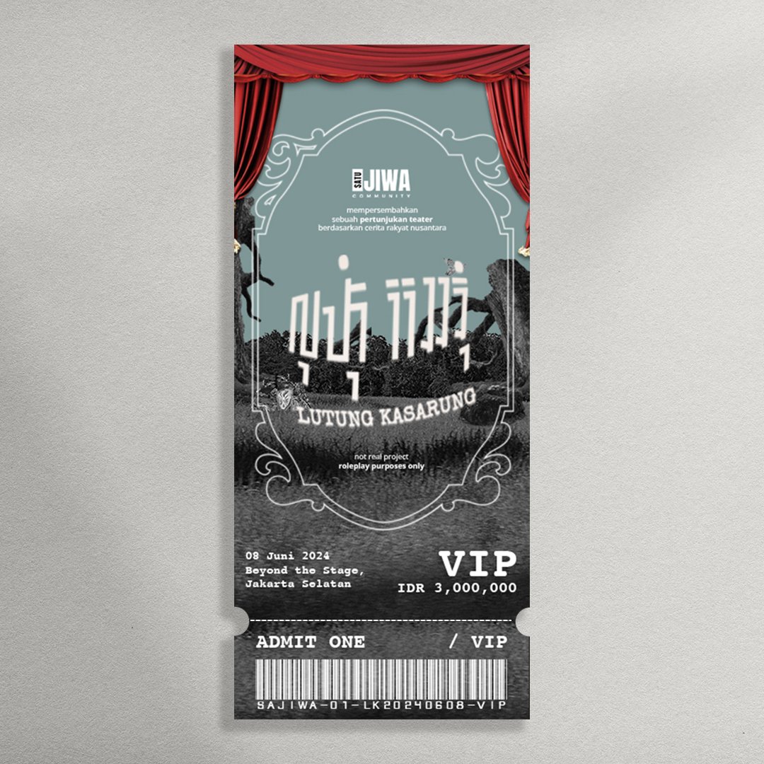 SatuJiwaCo's tweet photo. ㅤ
ㅤ
𝟖 𝐉𝐔𝐍𝐈 𝟐𝟎𝟐𝟒, 𝟏𝟗:𝟑𝟎-𝟐𝟏:𝟎𝟎 𝐖𝐈𝐁

Regular Ticket: IDR 1.500.000
VIP Ticket: IDR 3.000.000
ㅤ
ㅤ https://t.co/pwO3XbEfZy